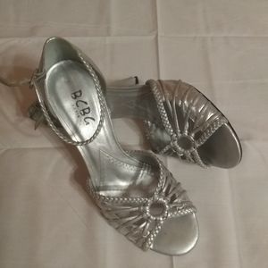 Silver BCBG heels